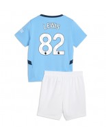 Manchester City Rico Lewis #82 Hjemmedraktsett Barn 2024-25 Korte ermer (+ bukser)